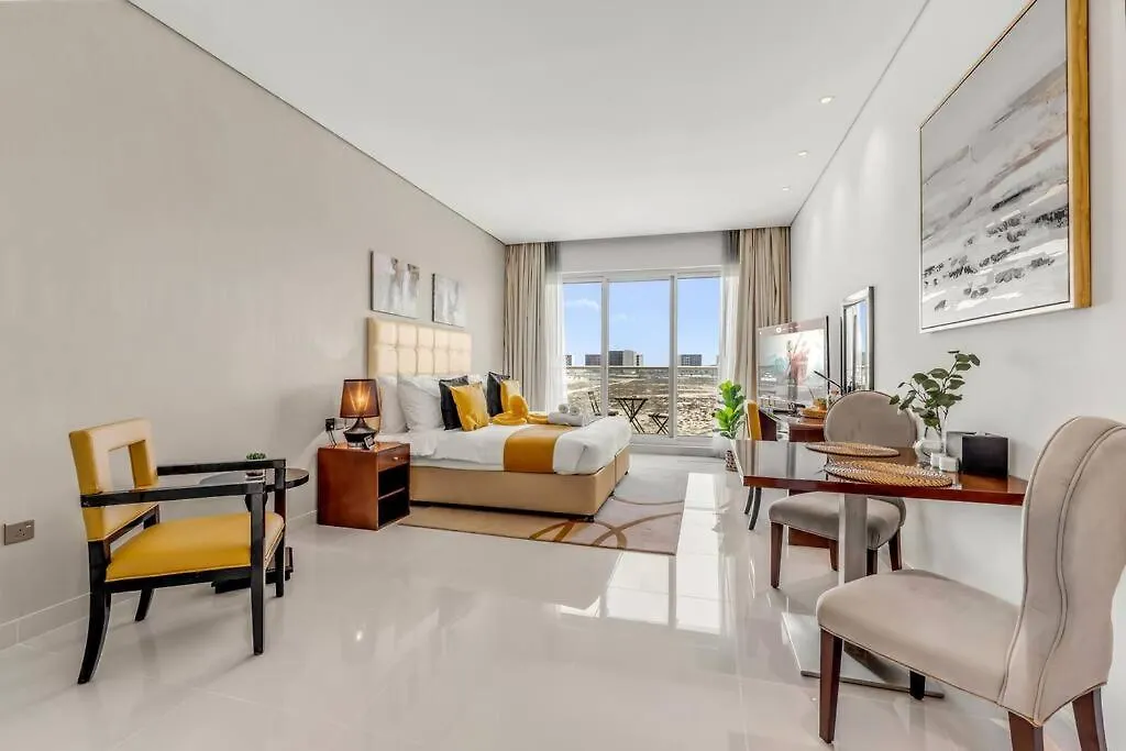 Apartment Waves - Stylish Studio With Balcony In Dubai South